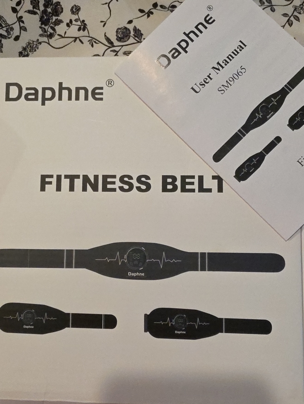 Black Fitness Belt - Wearable Heart Rate Monitor